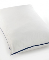 Enjoy a restful night's sleep. Charter Club's Won't Go Flat Pillow features a pure 300-thread count cotton cover and two plush layers of fill that ensures it will retain its shape throughout the night.