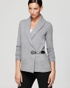 A faux leather toggle injects a Bloomingdale's exclusive Gerard Darel cardigan with modern appeal.