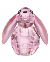 Some bunny to love. With a coat of faceted rose crystal and floppy frosted ears, Bella is surely the sweetest rabbit in Lovlots City Park. An adorable pet for Swarovski collectors!