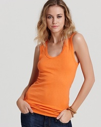 Michael Stars ticks another box on your summer must-have list with this vibrantly hued tank top.