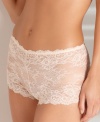Gorgeous lace for a sophisticated seduction. Boyshort brief by Wacoal. Style #845155