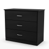 South Shore Libra Collection 3-Drawer Chest, Black