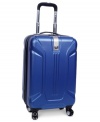 Eight, just great! Set on eight 360º spinner wheels, this dependable suitcase is ready to roll at every corner, twist and turn. Absorbing impact and protecting your belongings in divided interior compartments, the hardside construction is the perfect travel choice and expands 2 for extra packing capacity.