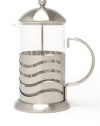LaCafetiere Wave 8-Cup Coffee Press, Chrome