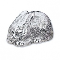 Simply adorable, the Bunny music box from Reed & Barton features a wonderfully detailed baby bunny handcrafted in silverplate and plays Rock-a-Bye Baby. It's the perfect collectible for music lovers.