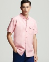MARC BY MARC JACOBS Oxford Short Sleeve Sport Shirt - Slim Fit