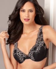 Wrap yourself in the elegant beauty of this lace demi bra by Jones New York. Style #212221