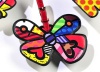 Romero Britto Butterfly Luggage Tag Travel Bag ID Name Suitcase Baggage Gift New