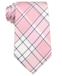 Be a plaid man in this cool tartan tie from Tommy Hilfiger.