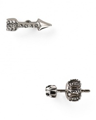 Make a fine point with this pair of arrow-shaped studs from Juicy Couture.