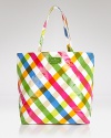 Go mad for summer plaid. Cute and colorful, this printed tote bag from kate spade new york makes your daily load a bit brighter.