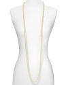Carolee classic and powerful 10mm white simulated pearl rope necklace. Perfect to double or triple up. 72L strand.