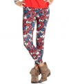 Eye-popping print makes these leggings from Hello Kitty a totally fun deviation from your standard, every day pair!