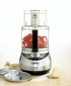 Top chopper. Cuisinart's 11-cup food processor powers through virtually any ingredient with stainless steel style – from lightning-fast chopping/slicing to mixing the ideal dough – shortening prep time so you can concentrate on the cooking at hand. Three-year limited warranty. Model DLC-2011CHB.
