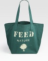 Each FEED Nature Bag will provide 25 meals in areas devastated by the effects of natural disasters through the UN World Food Programme (WFP). This extra roomy carryall of pure organic cotton makes it easy to go green.Double top handles, 11 drop17W X 15H X 6½DImported