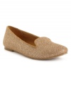 The Tic Tac smoking flats by Chinese Laundry are big on luxurious comfort and shimmer. What could be better?