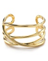 Our favorite day-to-day accessory: simple-chic cuffs like this style from Belle Noel. With strong lines and a luster-rich gold tone plate, it's a shining showpiece.