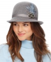 This adorable, vintage-inspired cloche by Nine West has timeless style. Think London in the 60s or Paris in the 20s!