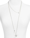 Juicy Couture Double Strand Heart & Arrow Necklace, 32