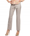 The slim silhouette of Jones New York's petite pants is ultra-flattering. Pair with a chiffon blouse and chic blazer for a stylish workday ensemble. (Clearance)