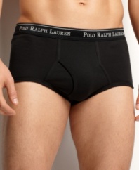 Stock up on a standard. This brief 4 pack from Polo Ralph Lauren are the basics that will never let you down.