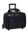 An overnight all-business bag that factors in your daytime needs. Fully stocked with organizer pockets and laptop compartment, this rolling case houses a detachable briefcase for taking care of business once you land. Limited lifetime warranty.