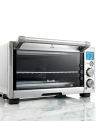 Counter intelligence. The Breville Smart toaster oven utilizes Element IQ(tm) technology to put power where it's needed most. For each of the 8 preset programs, this compact oven delivers just the right power at just the right time, even remembering any adjustments you make along the way. One-year warranty. Model BOV650XL.