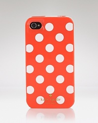 Get spotted with this polka-splashed iPod case from kate spade new york, sure to be a bright topic of conversation.