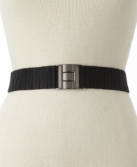 Flaunt your figure with this paneled Style&co. stretch belt that moves with you.