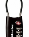 Master Lock 4688DBLK TSA Accepted Cable Luggage Lock, Black