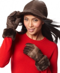 Serious protection from the elements and a stylish addition to your winter wardrobe. Faux fur-trimmed gloves by Style&co.