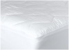 Newpoint International 370-Thread Count Mercerized Cotton Windowpane Plaid Mattress Pad, Queen