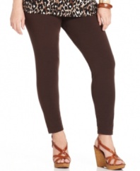 Enjoy the fashionable comfort of Style&co.'s plus size leggings-- team them with season's latest tops!