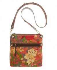 Get ready for your next weekend adventure with this easy-going crossbody by The Sak. Offered in a variety of 60's inspired prints, this travel-ready style will have you feeling the love.