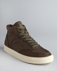 Sport these hip tonal sneakers from Diesel for a go-anywhere style that expresses your casual cool vibe.