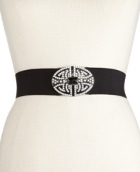 For a truly vintage, timeless look: an enamel and stone embellished stretch belt by Style&co.