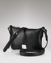 A small sleek crossbody bag in luxurious leather from Lauren by Ralph Lauren.