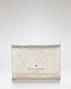 kate spade new york's petite leather wallet is a city-sleek purse companion. Slip it inside a structured tote to keep the urban essentials at an arm's length.