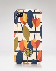 Tory Burch upgrades your technology with this plastic iPhone case. Splashed with the brand's signature retro-prep prints, it's go-go-gadget glamor.