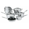 Cuisinart GGS-10 GreenGourmet Multi-Ply Stainless-Steel  Nonstick 10-Piece Cookware Set