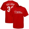 MLB Philadelphia Phillies Roy Halladay Basic T-Shirt Red