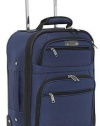 Kenneth Cole Reaction Luggage Down Memory Lane 17 Inch Wheeled Carry-On Luggage, Blue, Small