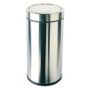simplehuman Swing-Top Trash Can, Stainless Steel, 14-1/2 Gallons