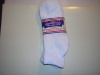 3 Pair Diabetic Socks,9-11 medium size,1/4sport length,white,,Physicians Choice