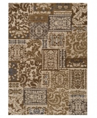 A showcase of classic damask style, this Momeni rug enlivens any room with an dramatic twist on timeless designs. Power-loomed from soft and durable polypropylene (perfect for those high-traffic areas in your home), this rug has a beautiful drop-stitch finish that adds exceptional depth and texture to the surface.