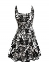 RALPH LAUREN Women's Matisse Floral Dress-BLACK/WHITE-14P
