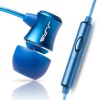 JBuds J3M Micro Atomic In-Ear Earbuds Style Headphones with Mic (Electric Blue)