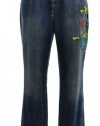 Lauren by Ralph Lauren Plus Size Tanya Embroidered-Dragon Jeans Essex 16W