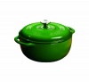 Lodge Color EC6D53 Enameled Cast Iron Dutch Oven, Emerald Green, 6-Quart