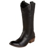 FRYE Women's Carson Pull-On Boot,Black Antique Soft Full Grain,6 M US